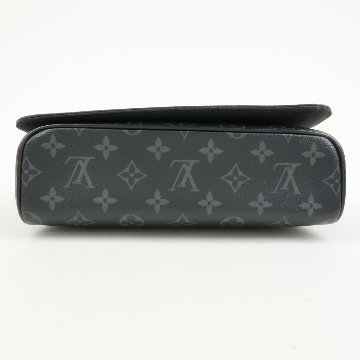 Louis Vuitton District Messenger Monogram Eclipse Canvas, Gray, Canvas, Handbag