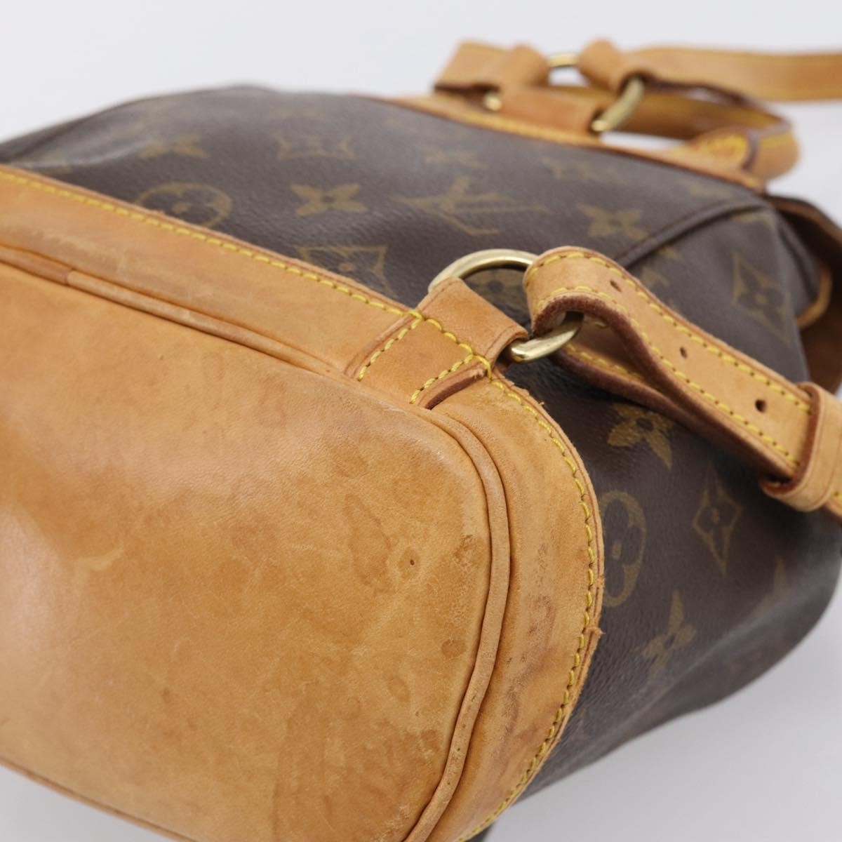 Louis Vuitton Vintage Montsouris Monogram Canvas, Brown, Canvas, Backpack