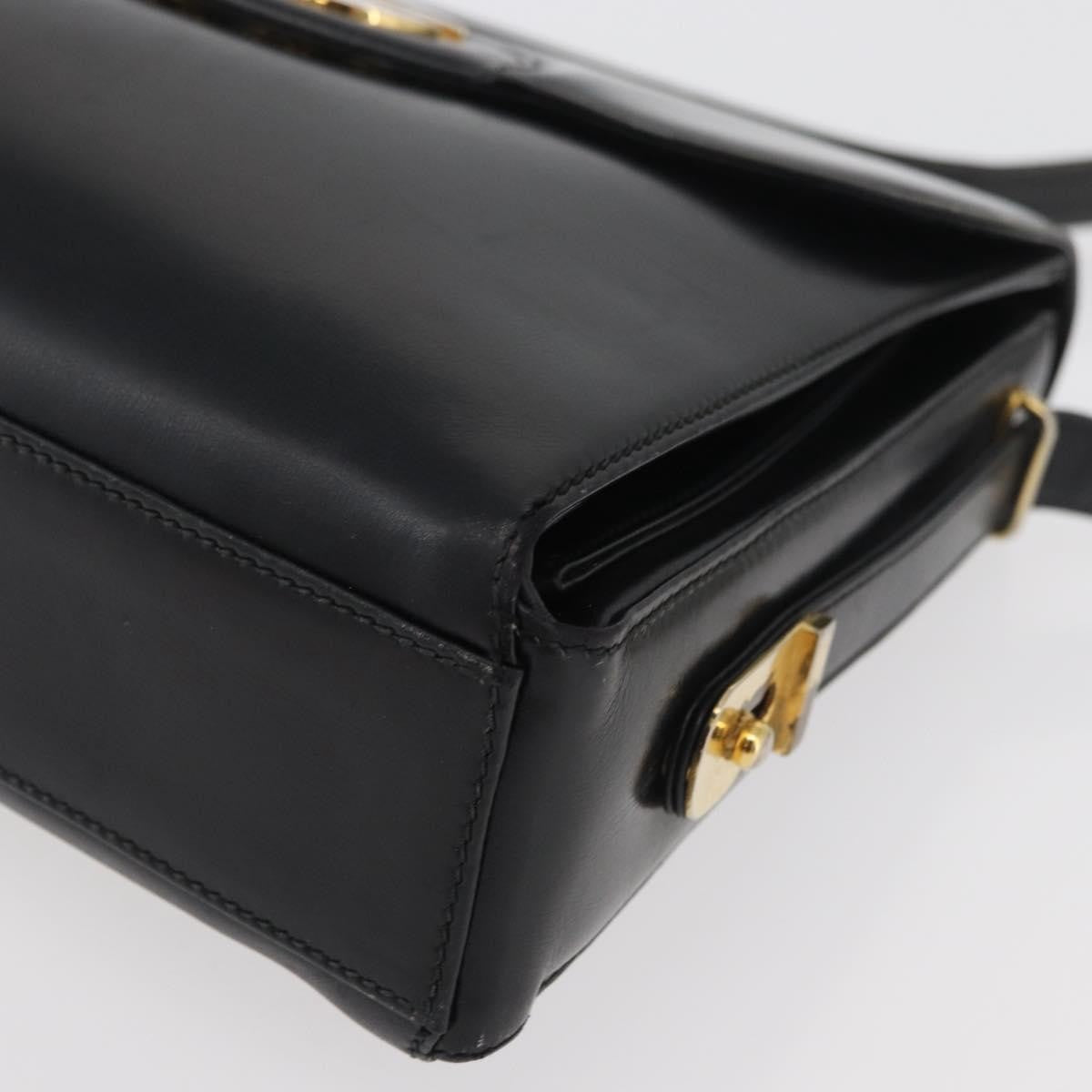 Gucci Shoulder Leather, Black, Leather, Shoulder Bag