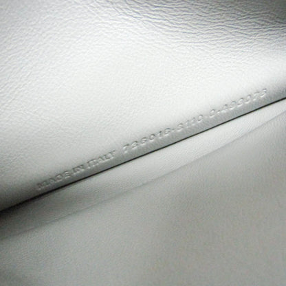 Balenciaga Crush Chain Flap Leather, Silver, Leather, Handbag
