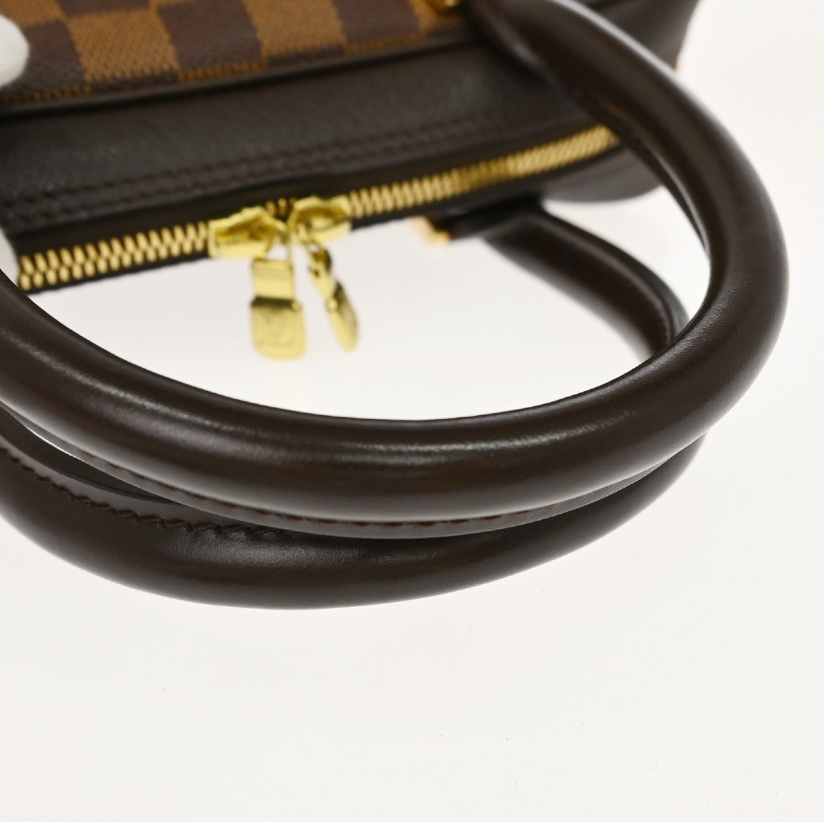 Louis Vuitton Brera Damier Ebene, Brown, Canvas, Handbag