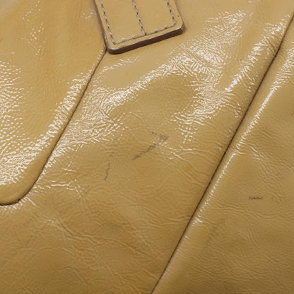 Saint Laurent Easy Y Satchel Patent, Beige, Patent Leather, Handbag