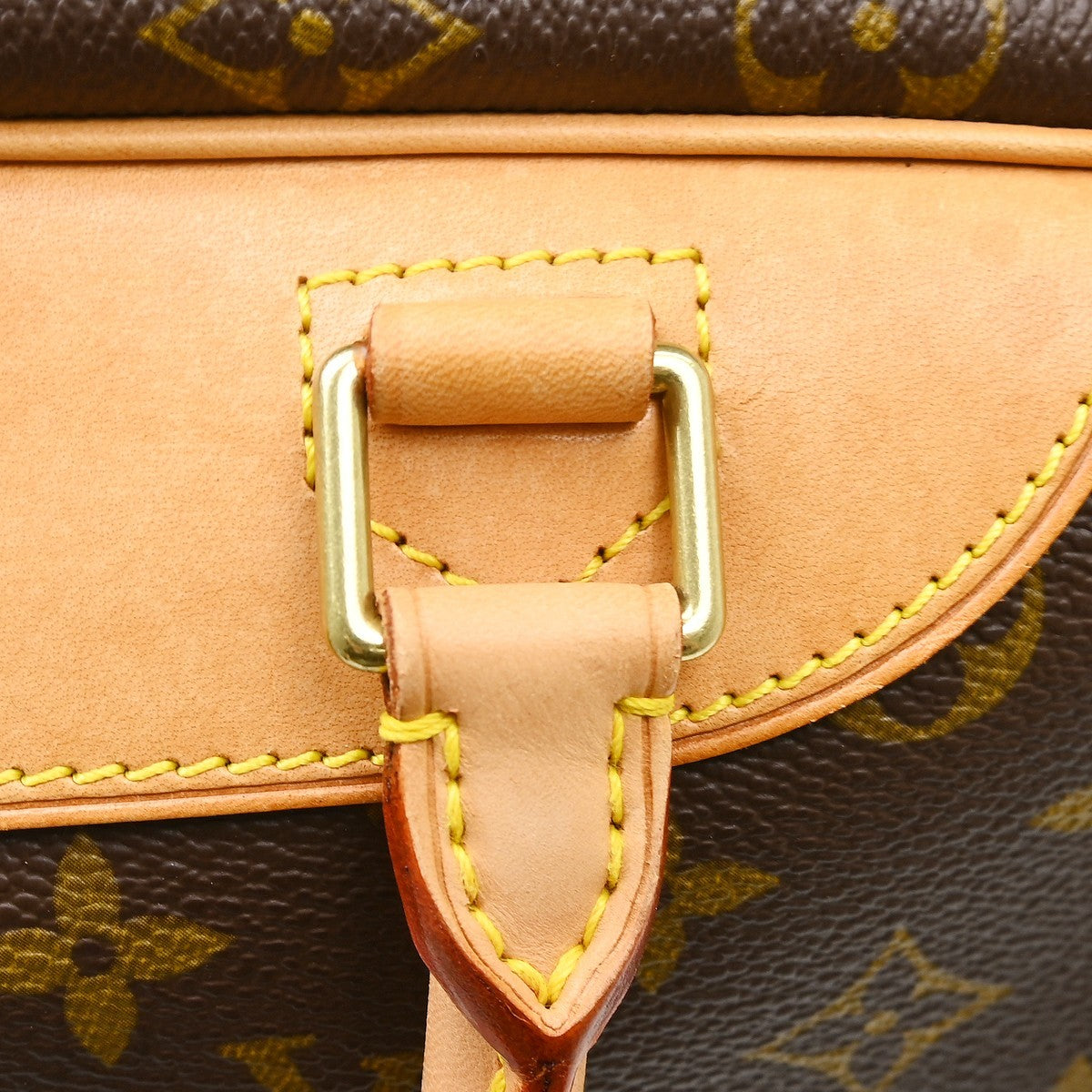 Louis Vuitton Deauville Monogram, Brown, Canvas, Handbag
