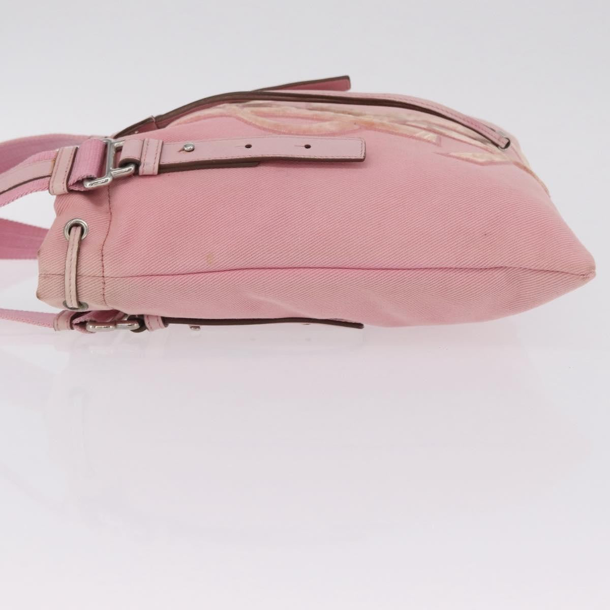 Saint Laurent Kahala Drawstring Canvas, Pink, Canvas, Tote Bag