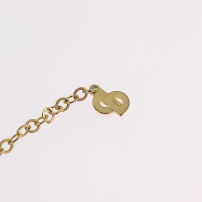 Christian Dior Vintage CD Pendant Metal with Crystals, Gold, Metal, Necklace