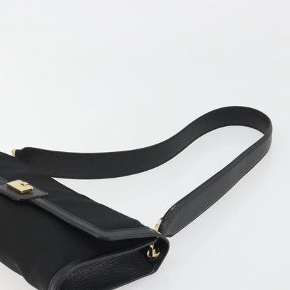 Salvatore Ferragamo Shoulder Bag Canvas, Black, Canvas, Shoulder Bag