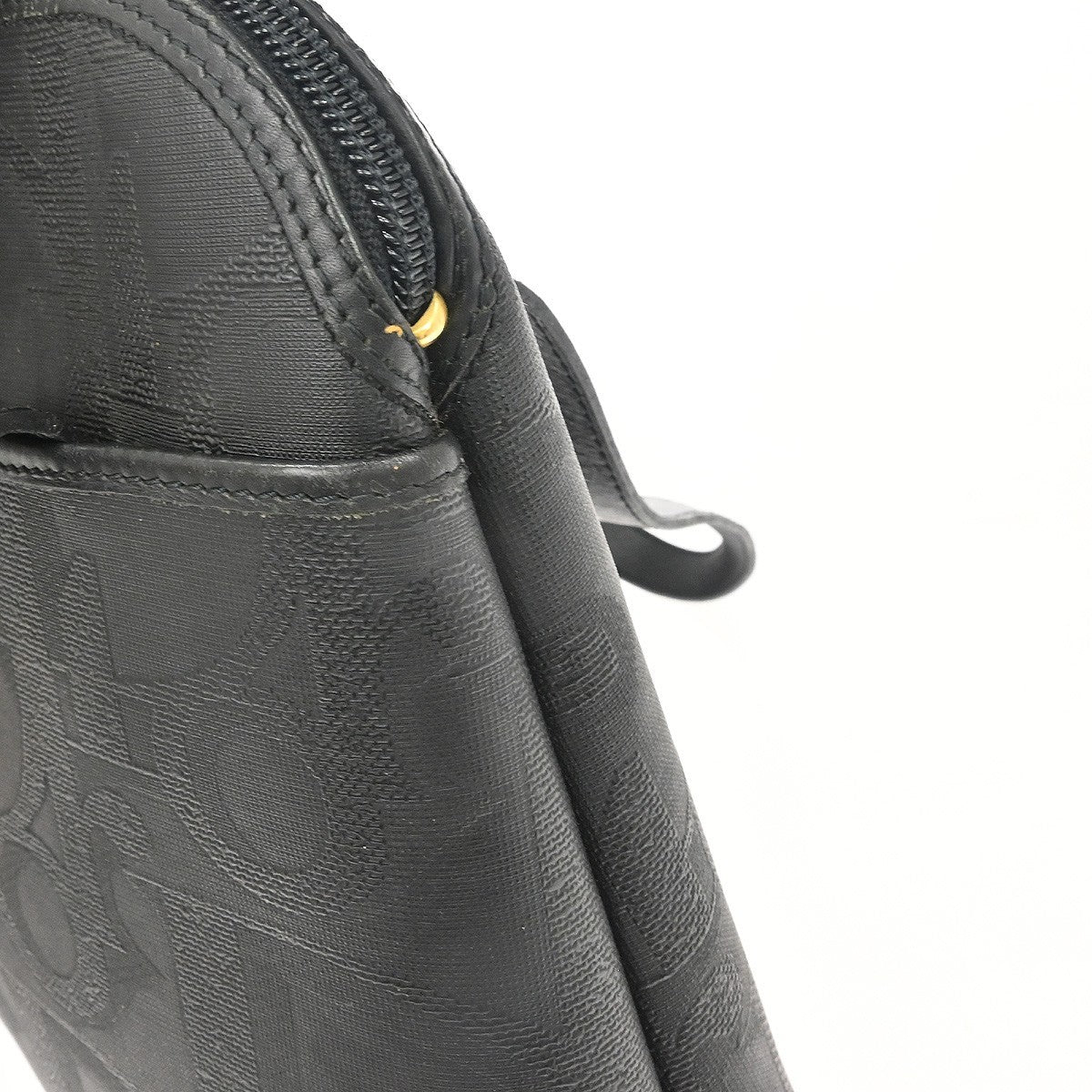 Christian Dior Vintage Canvas, Black, PVC, Tote Bag