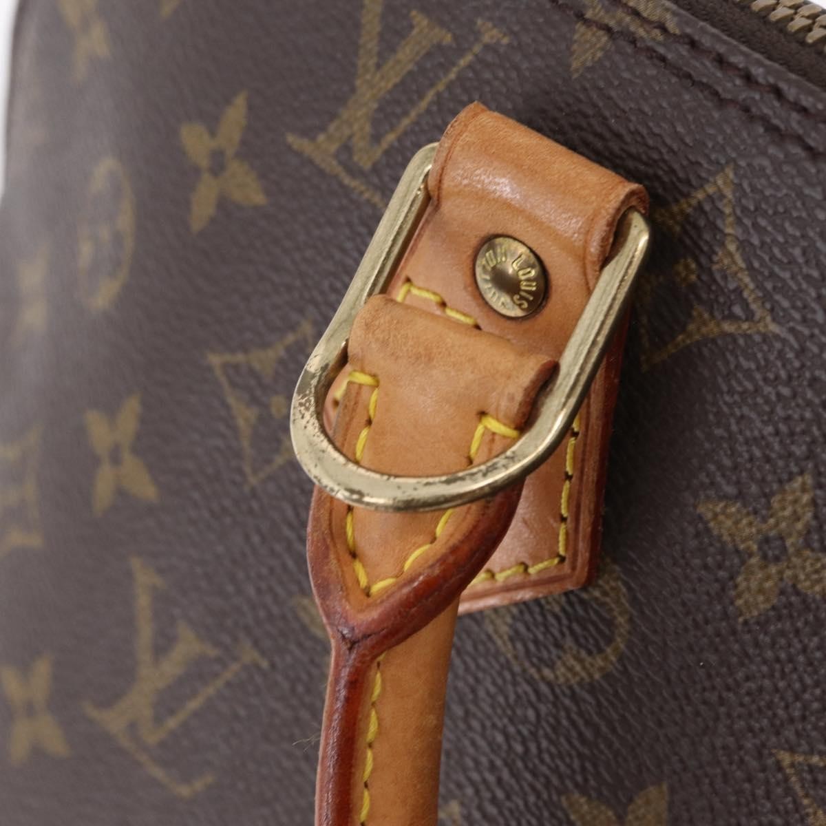 Louis Vuitton Alma Monogram Canvas, Brown, Canvas, Handbag