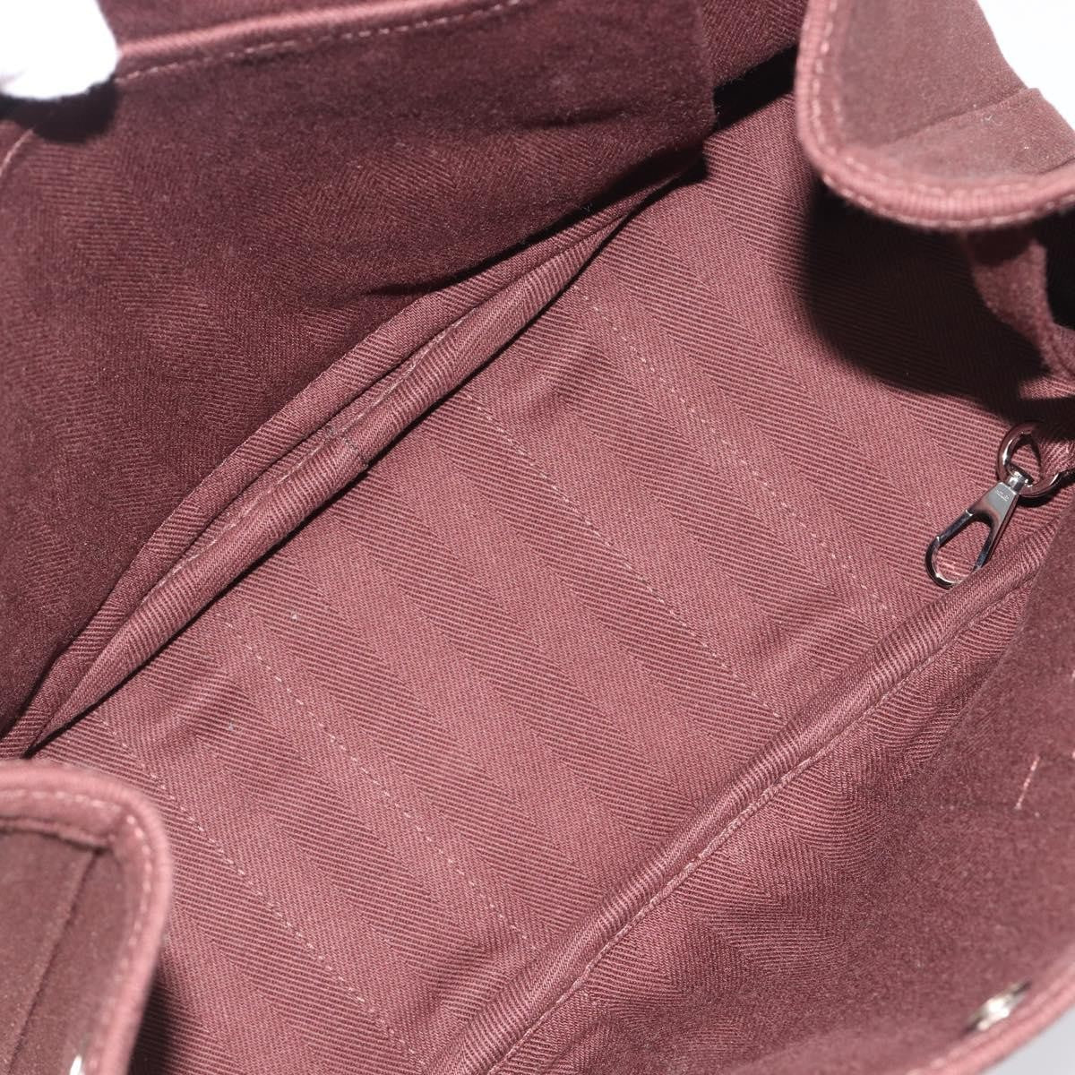 Hermes Valparaiso Toile and Leather, Brown, Canvas, Handbag