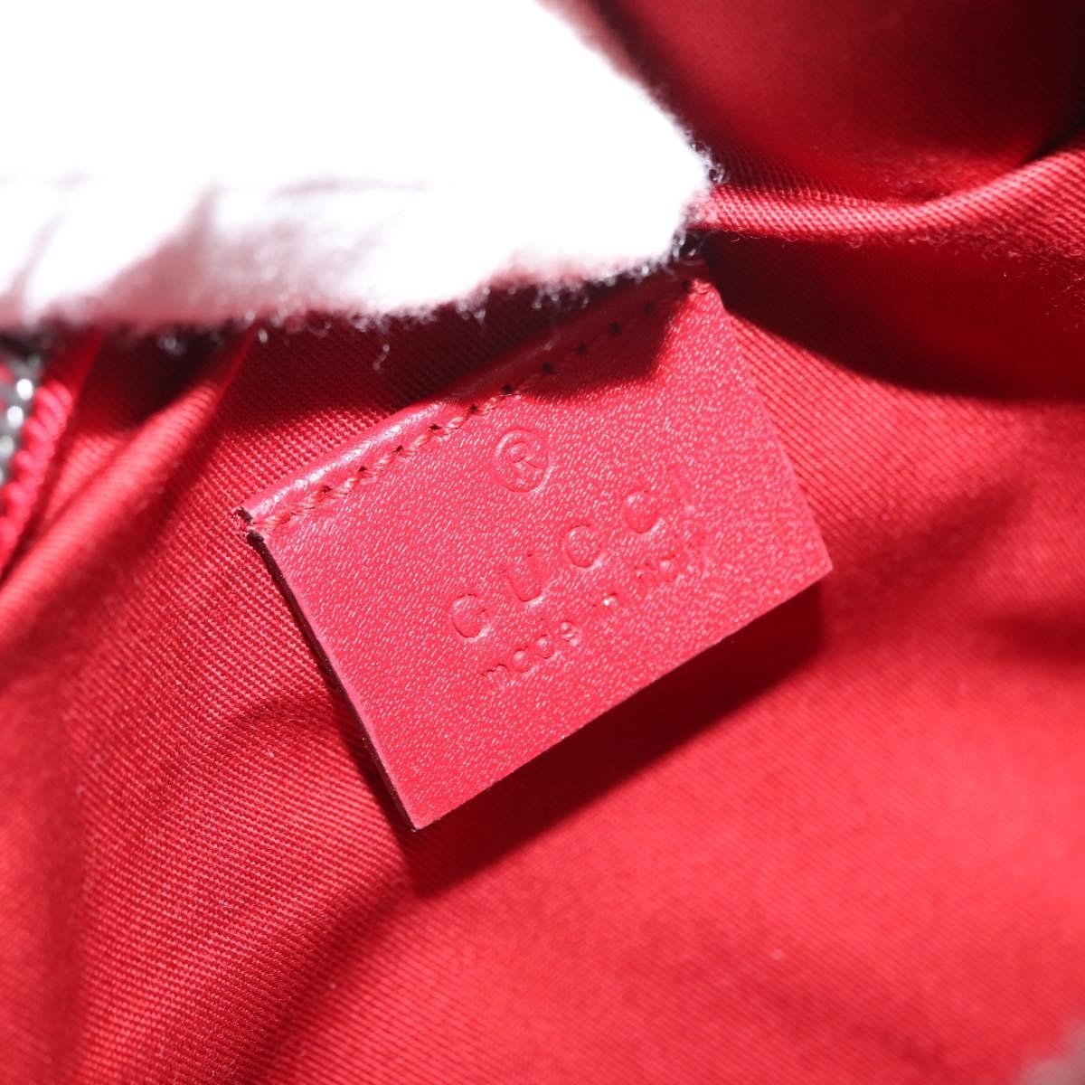 Gucci Children's Belt GG Coated Canvas, Red, Canvas, Handbag