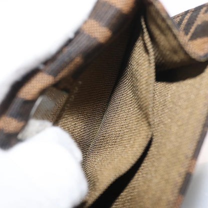 Fendi Baguette Zucca Canvas, Brown, Canvas, Handbag
