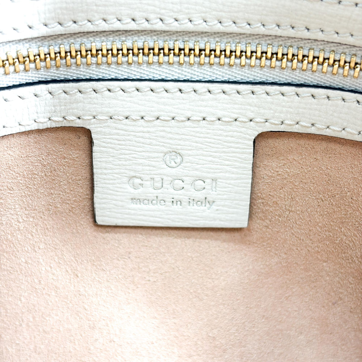 Gucci Horsebit 1955 Flap Pocket Camera GG Coated Canvas and Leather, Beige, Canvas, Handbag