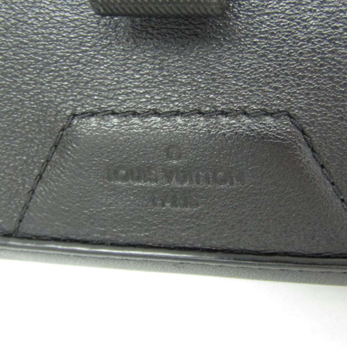 Louis Vuitton Messenger Dark Infinity Leather with Monogram Eclipse Glaze Canvas, Black, Leather, Shoulder Bag