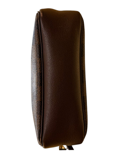 Louis Vuitton Kasai Clutch Damier Ebene, Brown, Canvas, Clutch