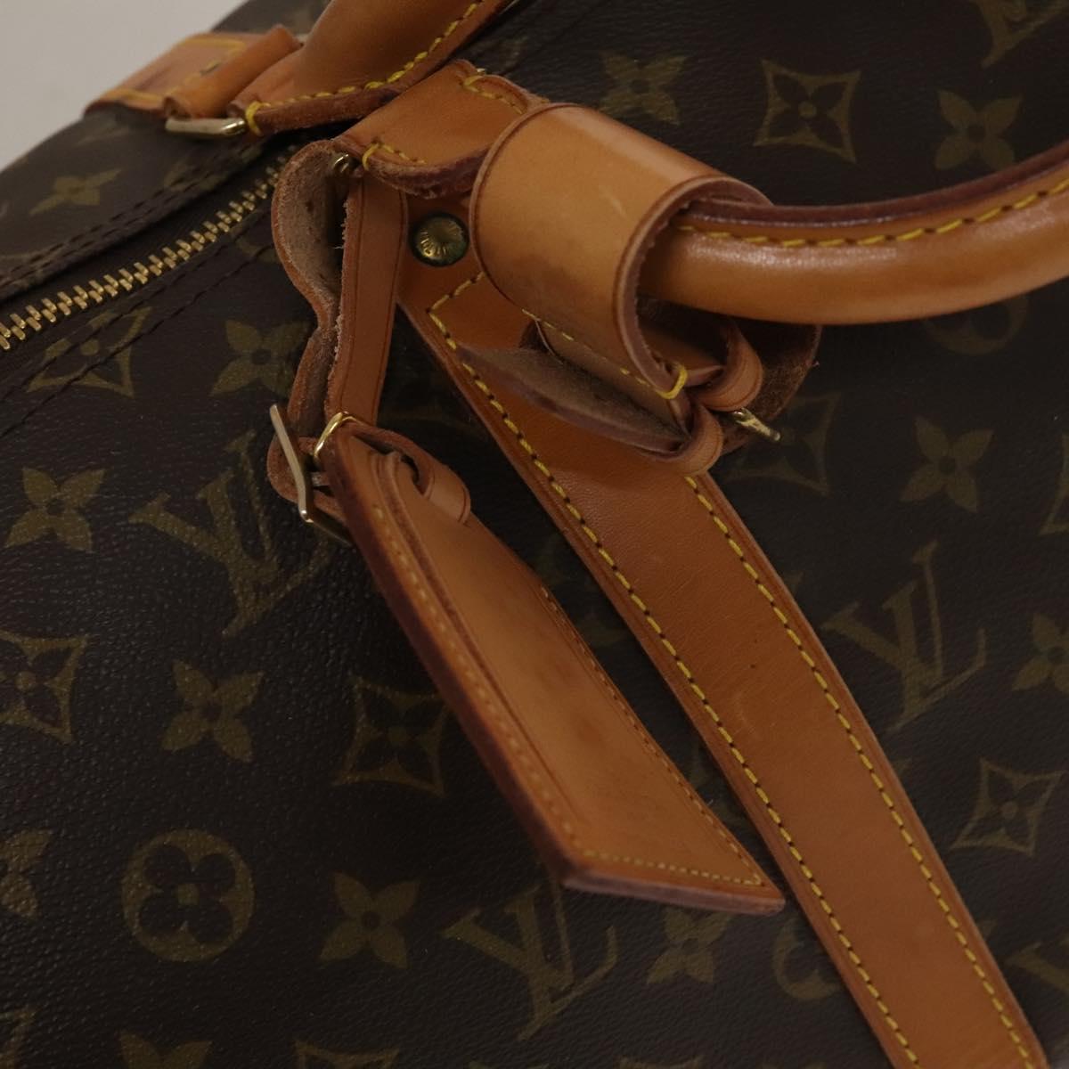Louis Vuitton Keepall Bag Monogram Canvas, BROWN, CANVAS, Travel bag