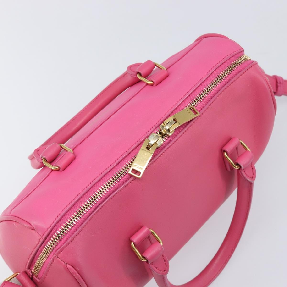 Saint Laurent Classic Duffle Leather, Pink, Leather, Handbag