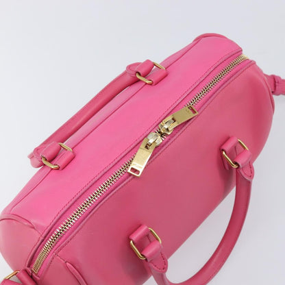 Saint Laurent Classic Duffle Leather, Pink, Leather, Handbag