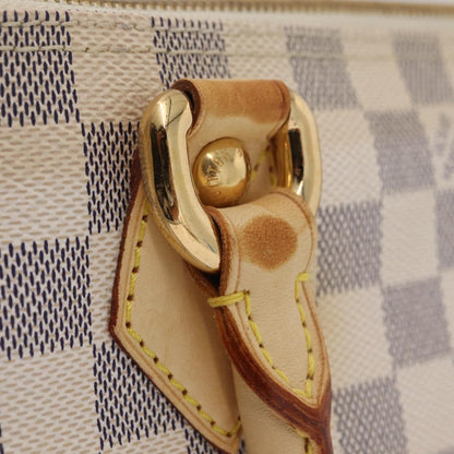 Louis Vuitton Saleya Damier, White, Canvas, Handbag