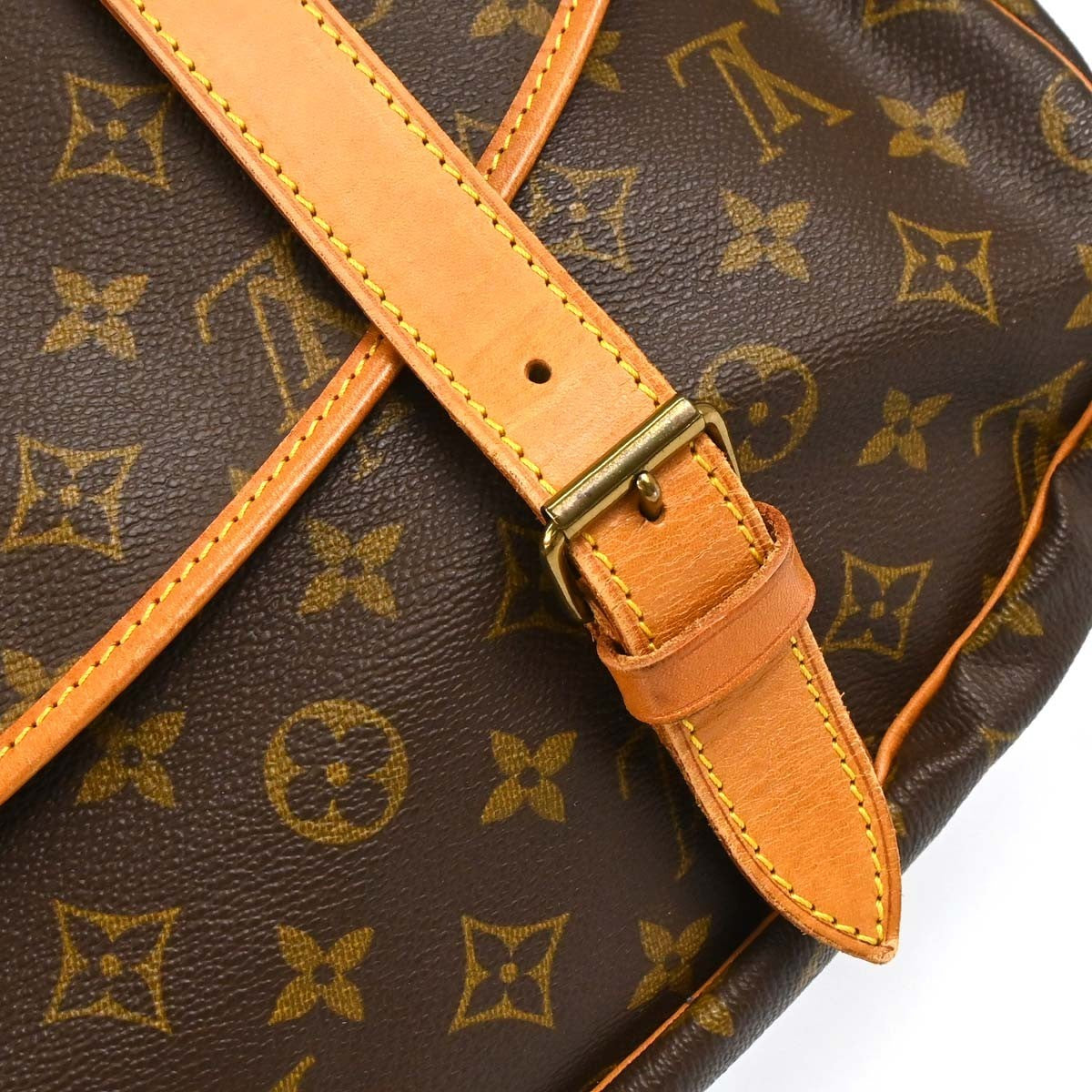 Louis Vuitton Saumur Monogram Canvas, Brown, Canvas, Shoulder Bag
