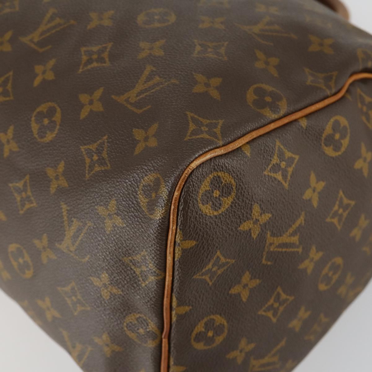 Louis Vuitton Speedy Handbag Monogram Canvas, BROWN, CANVAS, Handbag