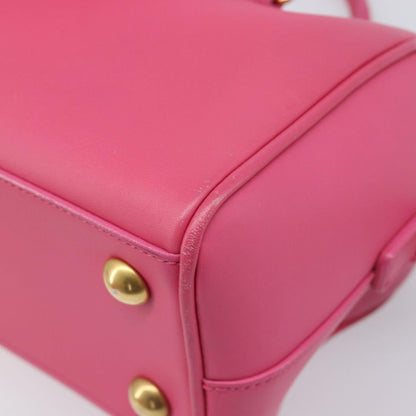 Saint Laurent Classic Duffle Leather, Pink, Leather, Handbag