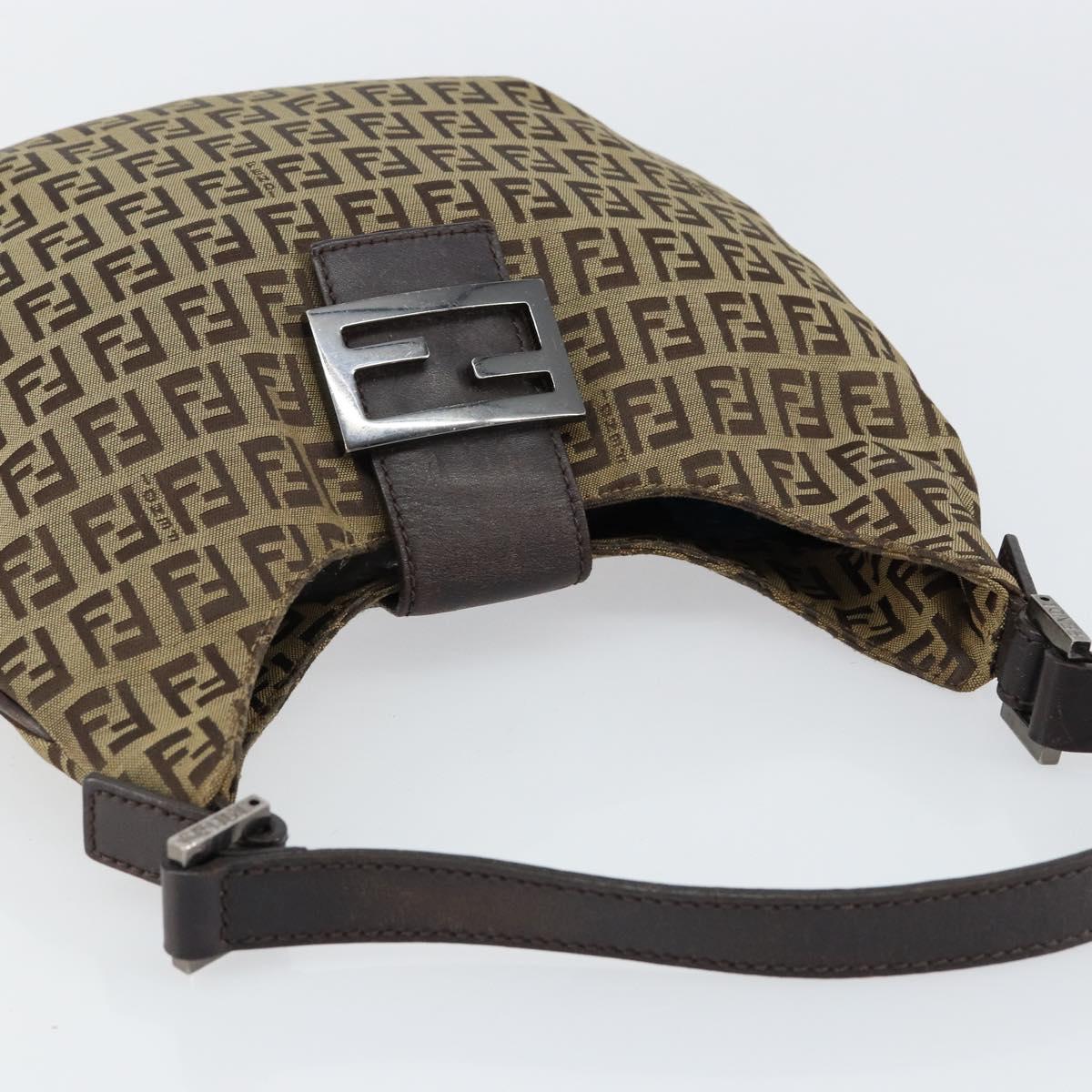 Fendi Mamma Baguette Zucca canvas, BROWN, CANVAS, Handbag