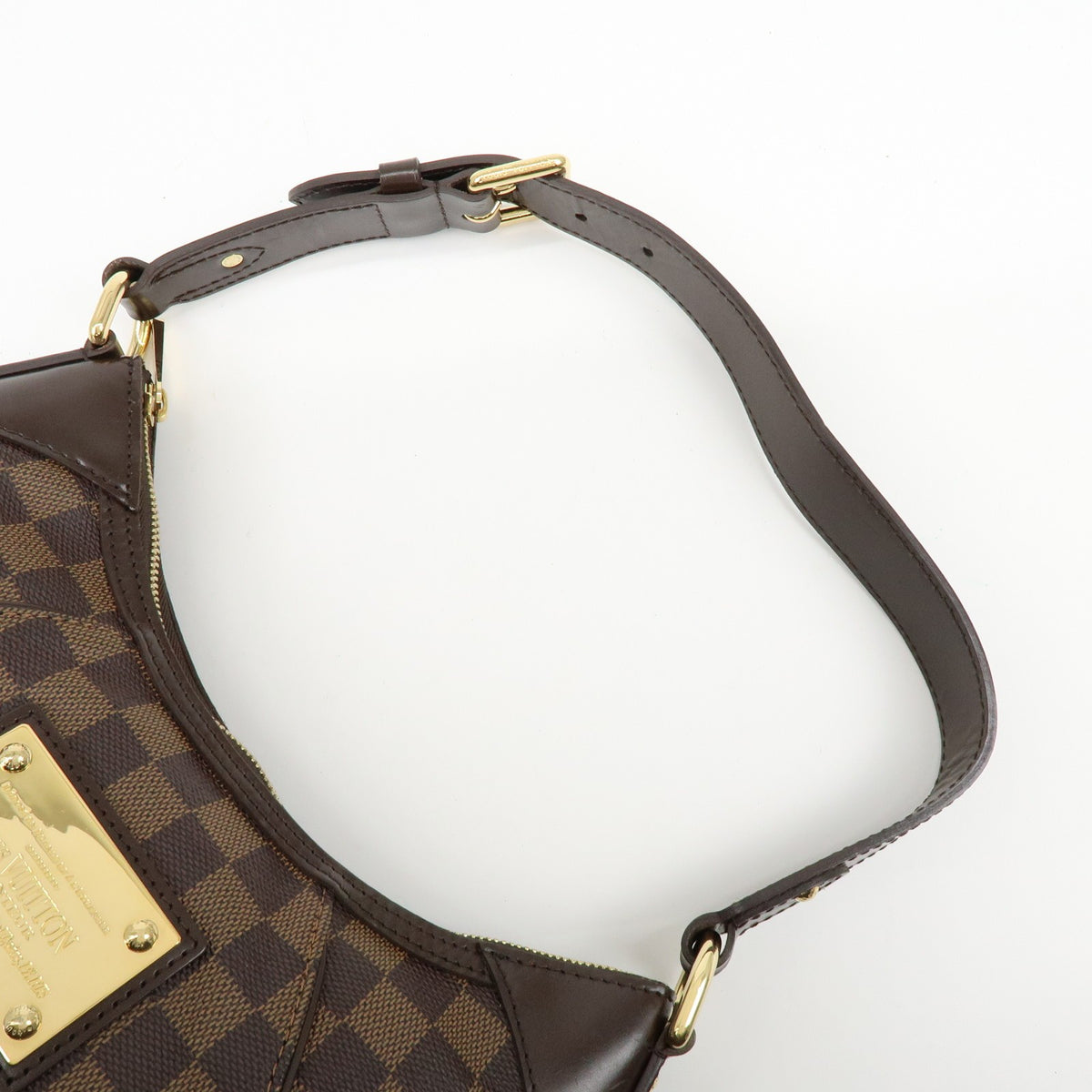 Louis Vuitton Thames Damier, Brown, Canvas, Handbag