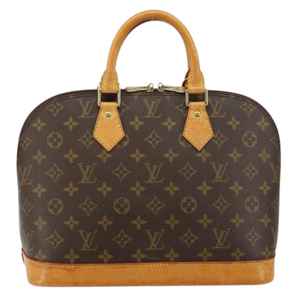 Louis Vuitton Alma Handbag Monogram Canvas, BROWN, CANVAS, Handbag