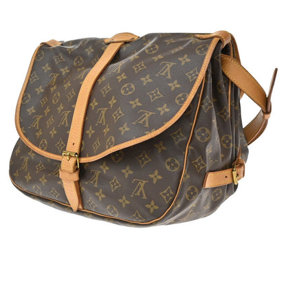 Louis Vuitton Saumur Monogram Canvas, Brown, Canvas, Shoulder Bag