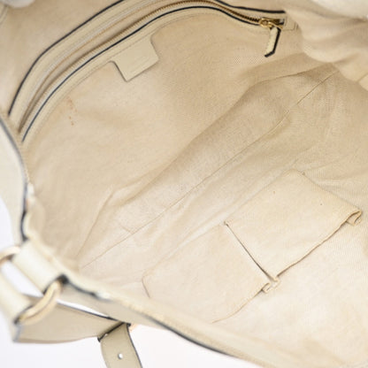 Gucci Soho Messenger Leather, White, Leather, Shoulder Bag