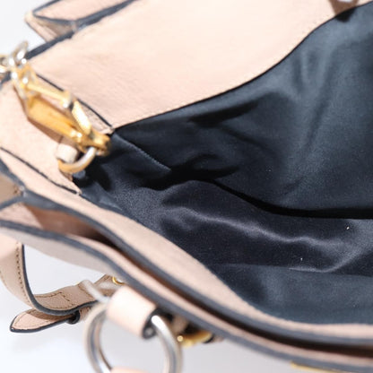 Miu Miu Madras Convertible Lock Leather, Beige, Leather, Tote Bag