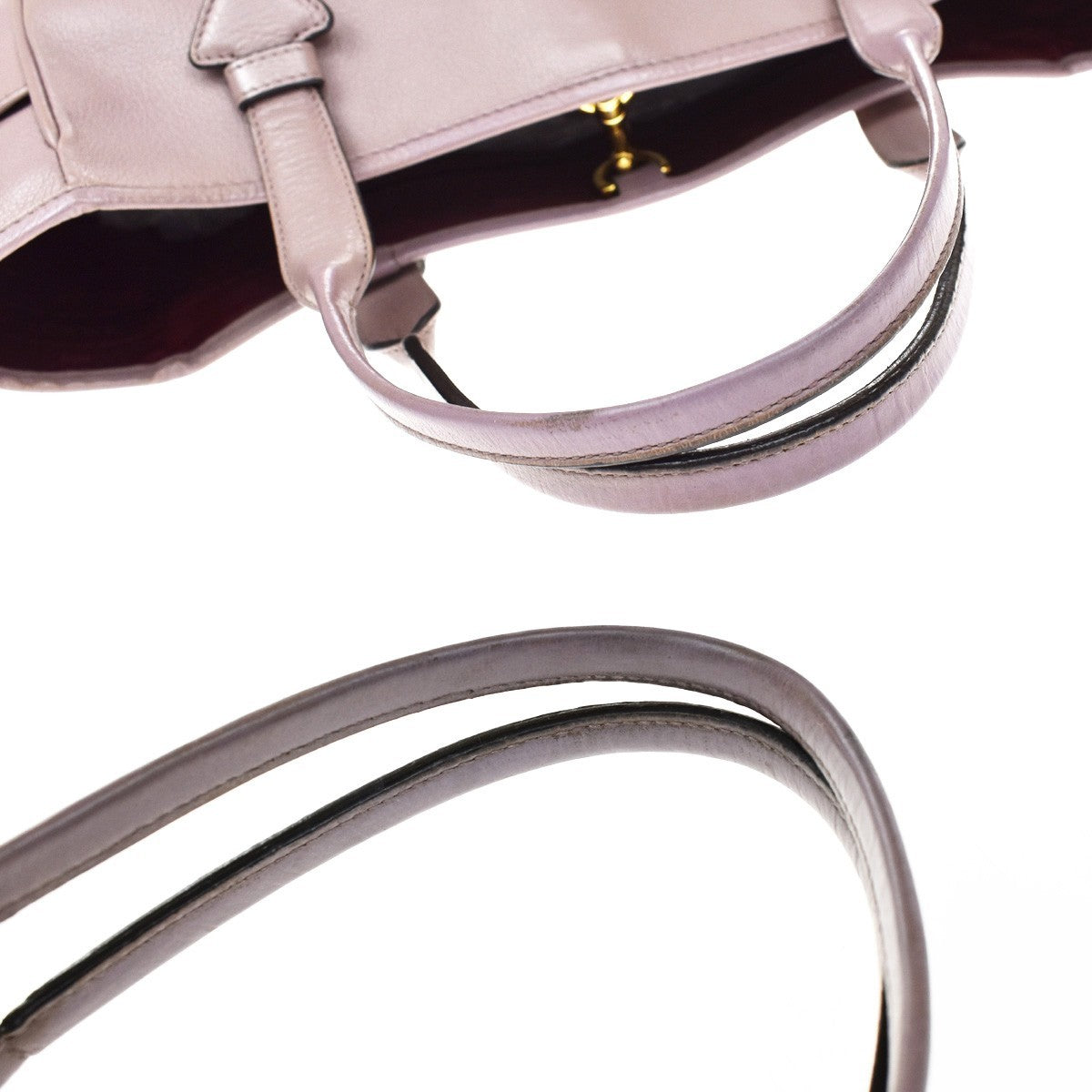 Loewe Heritage Leather, Purple, Leather, Tote Bag