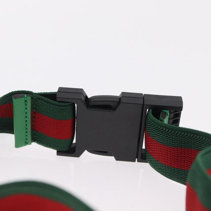 Gucci Children's Belt GG Canvas, Green, Canvas, Handbag