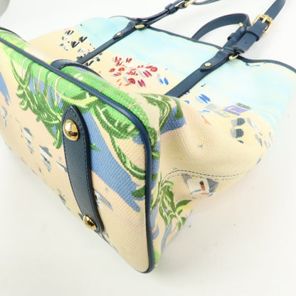Louis Vuitton Ailleurs Cabas Limited Edition Printed Canvas, Multicolour, Canvas, Tote Bag