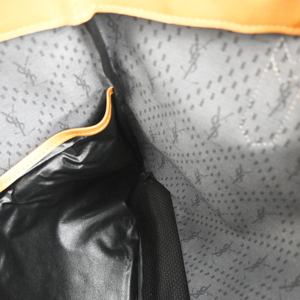 Saint Laurent Vintage Shoulder bag leather, Black, PVC, Shoulder Bag
