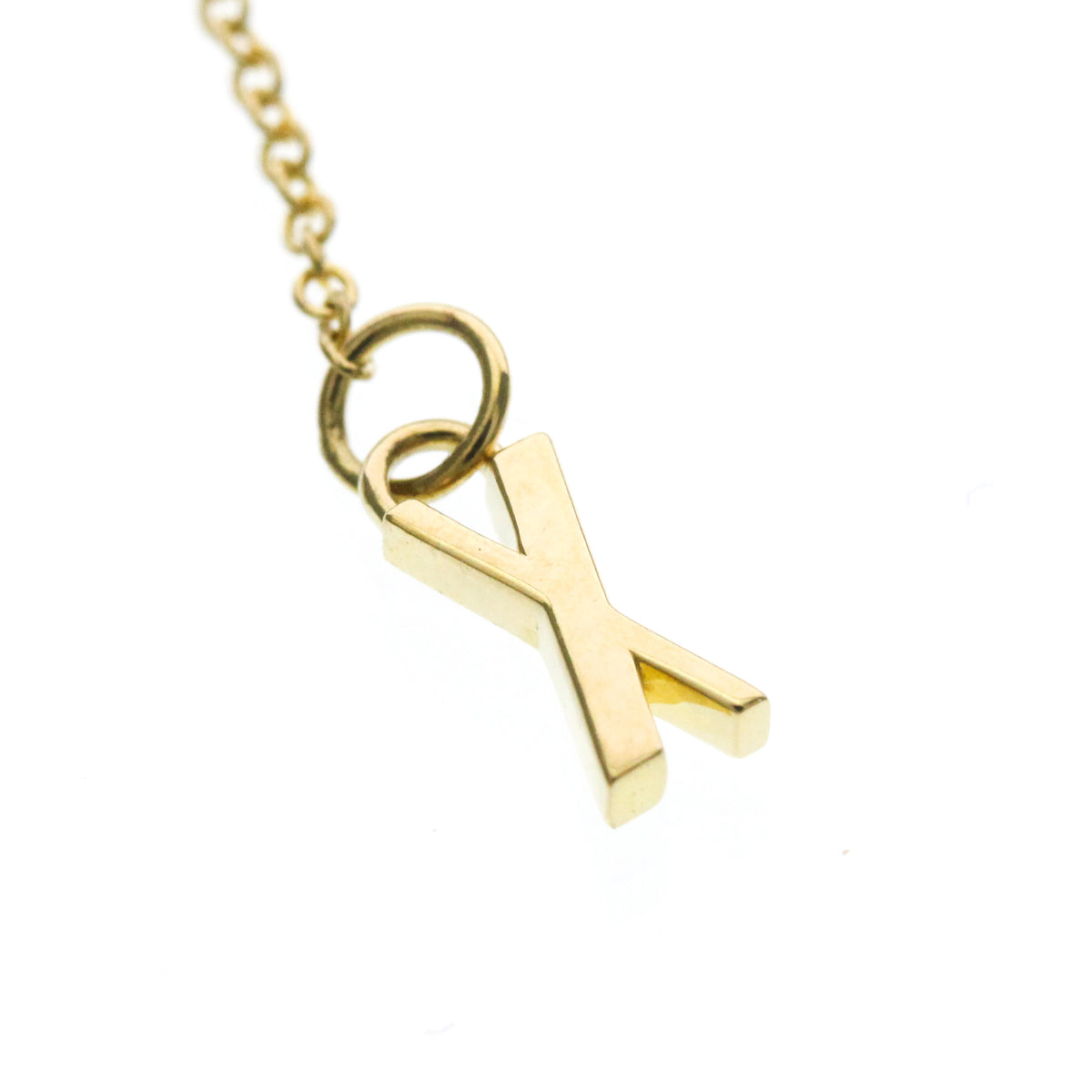 Tiffany & Co. Atlas X Closed Interlocking Pendant 18K Yellow Gold, Gold, Yellow Gold, Necklace