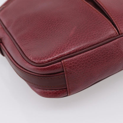 Cartier Tasseled Must de Cartier Leather, Burgundy, Leather, Shoulder Bag