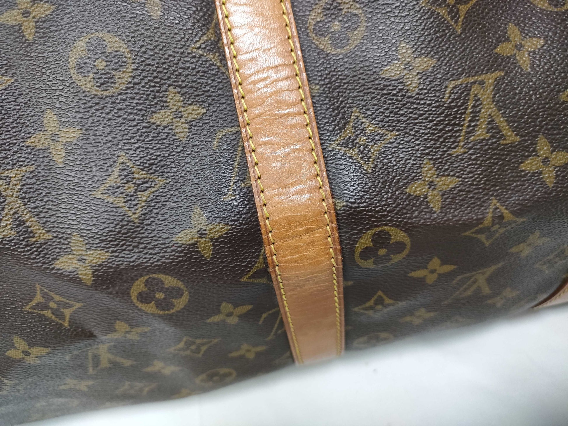 Louis Vuitton Keepall Monogram, Brown, Canvas, Travel Bag