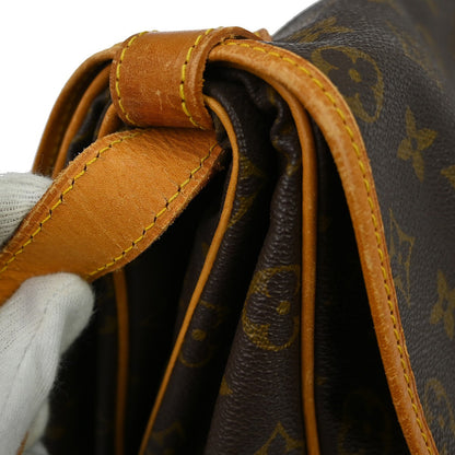 Louis Vuitton Saumur Monogram Canvas, Brown, Canvas, Shoulder Bag