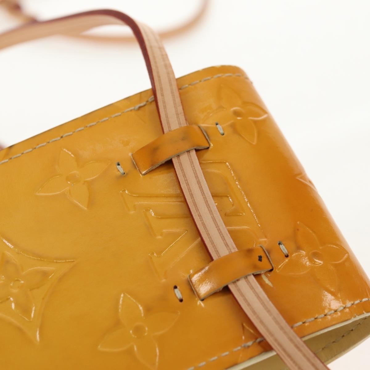 Louis Vuitton Walker Cigarette Case Holder Monogram Vernis, Yellow, Patent Leather, Toiletry Case