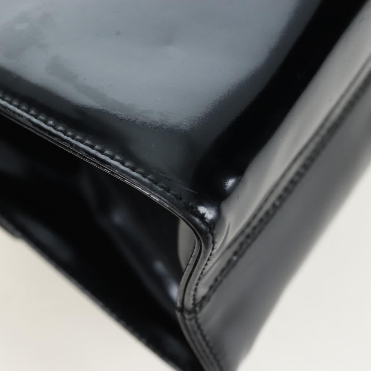 Salvatore Ferragamo Vala Patent Leather, Black, Patent Leather, Shoulder Bag