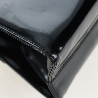 Salvatore Ferragamo Vala Patent Leather, Black, Patent Leather, Shoulder Bag