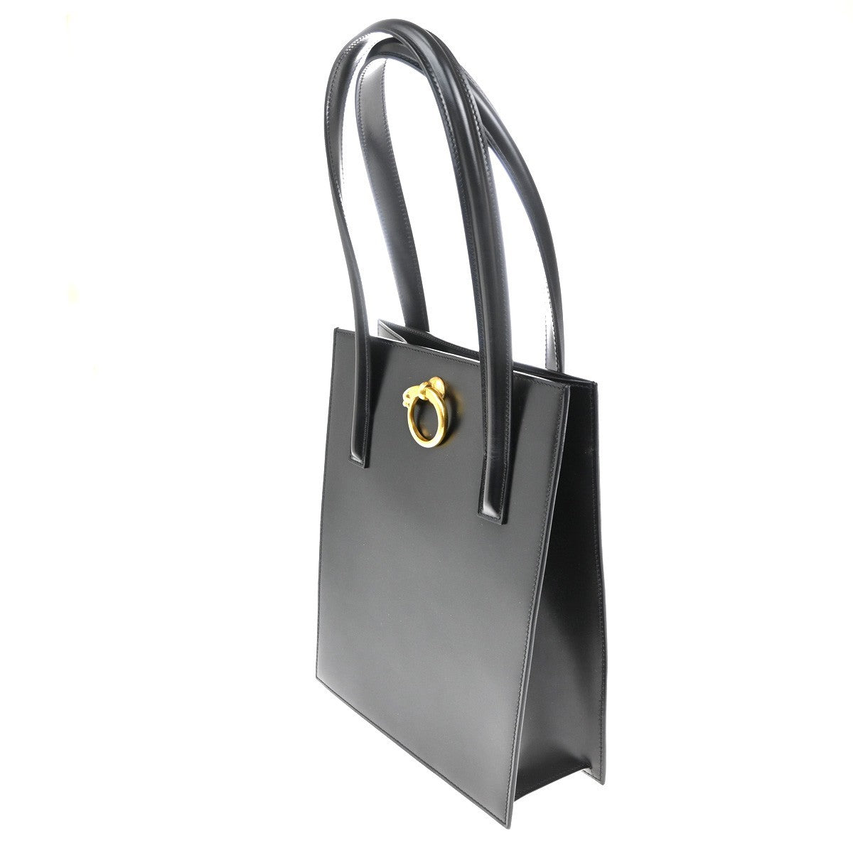Cartier Panthère Leather, Black, Leather, Shoulder Bag