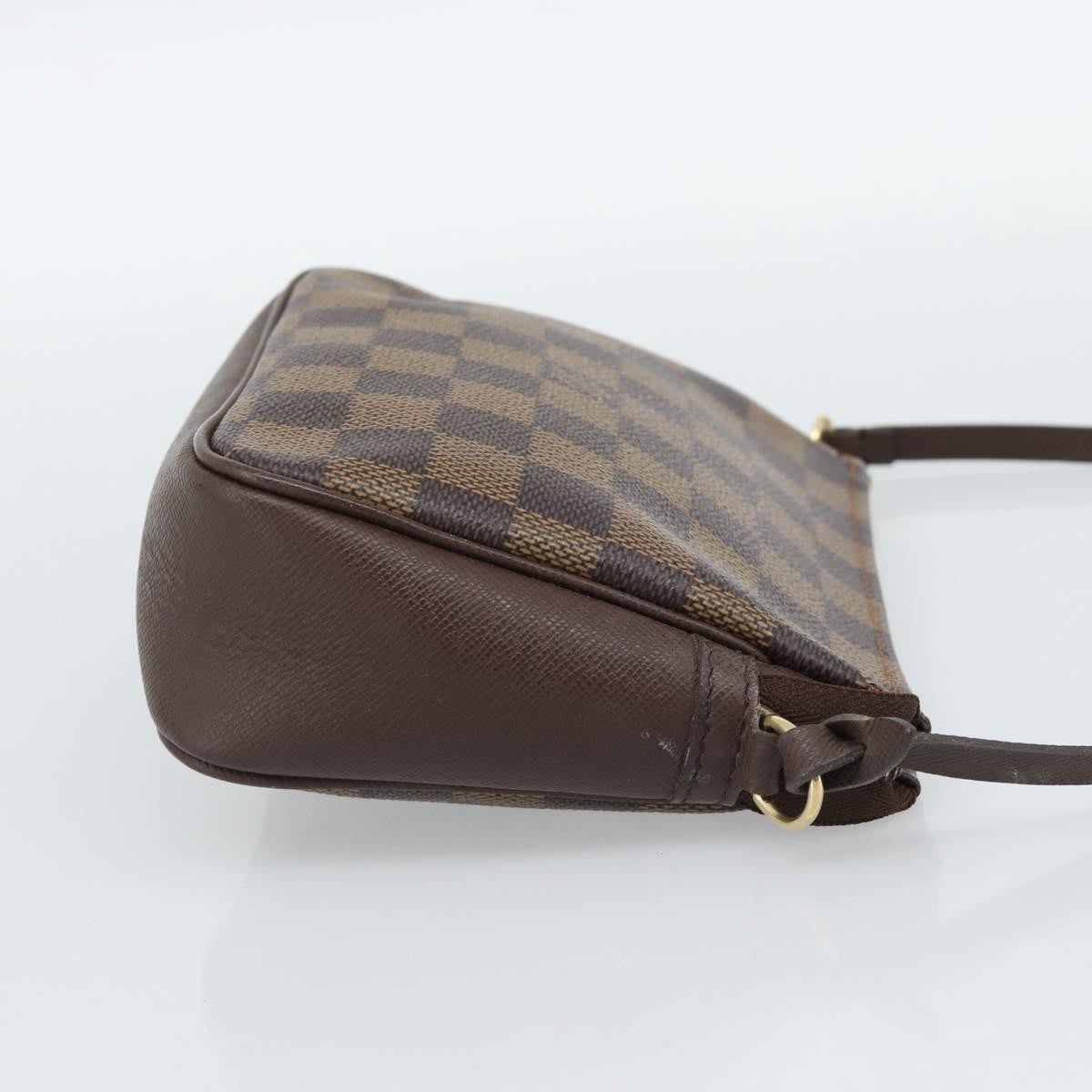 Louis Vuitton Trousse Make Up Damier, Brown, Canvas, Clutch