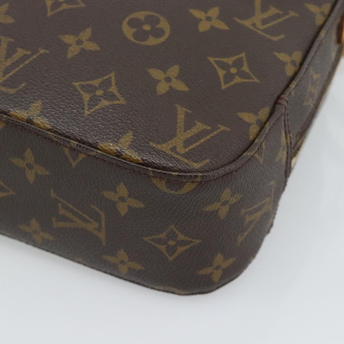 Louis Vuitton Spontini Monogram Canvas, Brown, Canvas, Handbag
