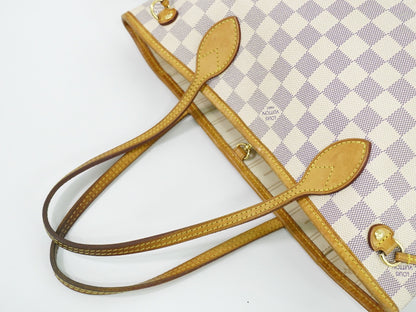 Louis Vuitton Neverfull Damier, Beige, Canvas, Tote Bag