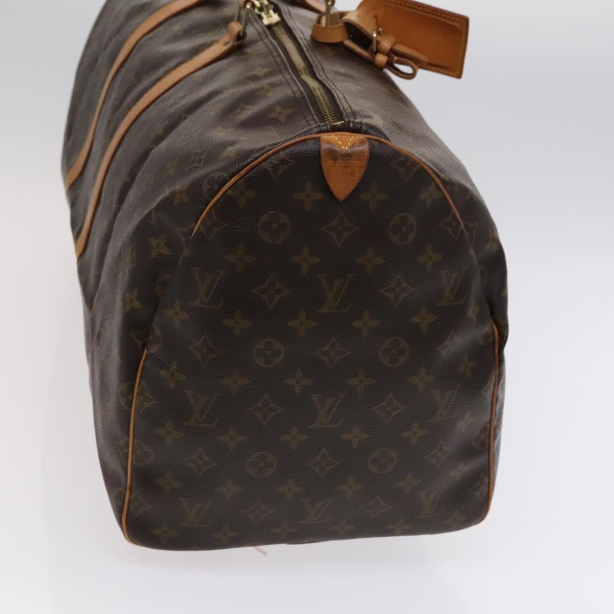 Louis Vuitton Keepall Bag Monogram Canvas, BROWN, CANVAS, Travel bag