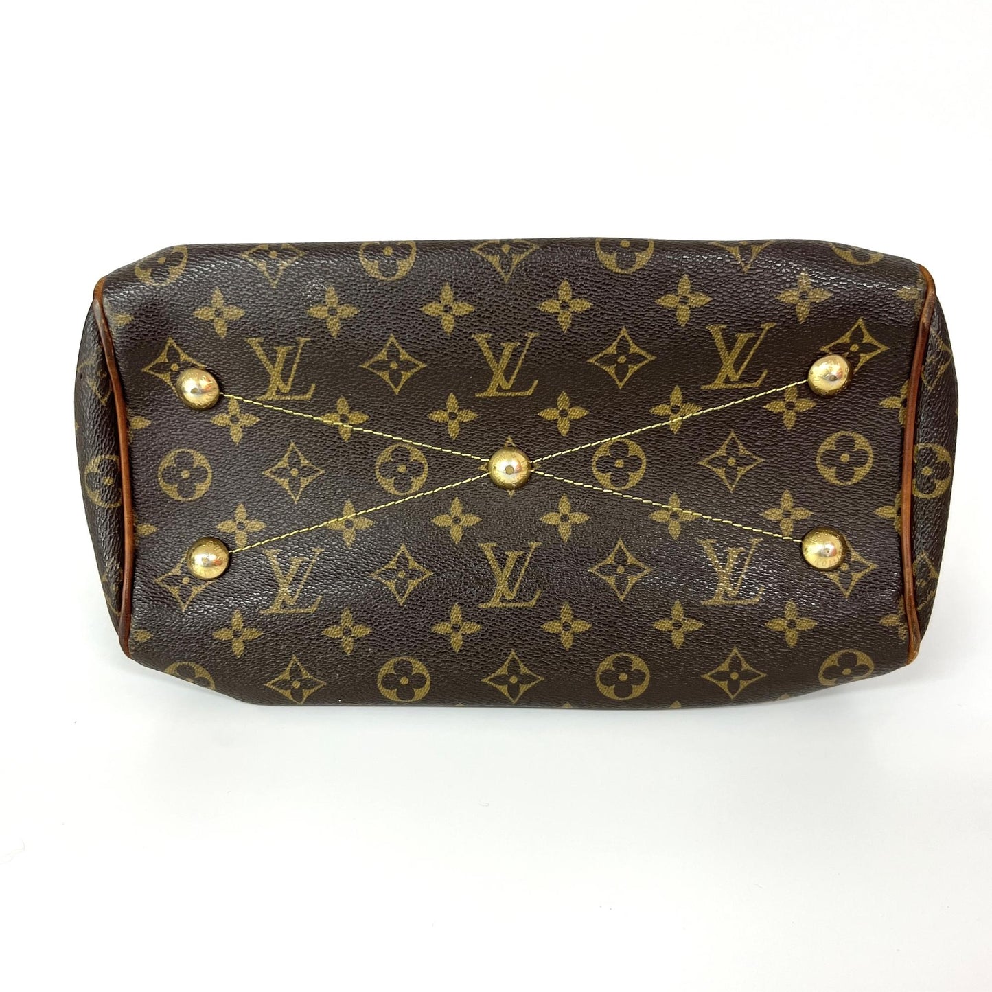 Louis Vuitton Tivoli Handbag Monogram Canvas, Brown, Canvas, Handbag