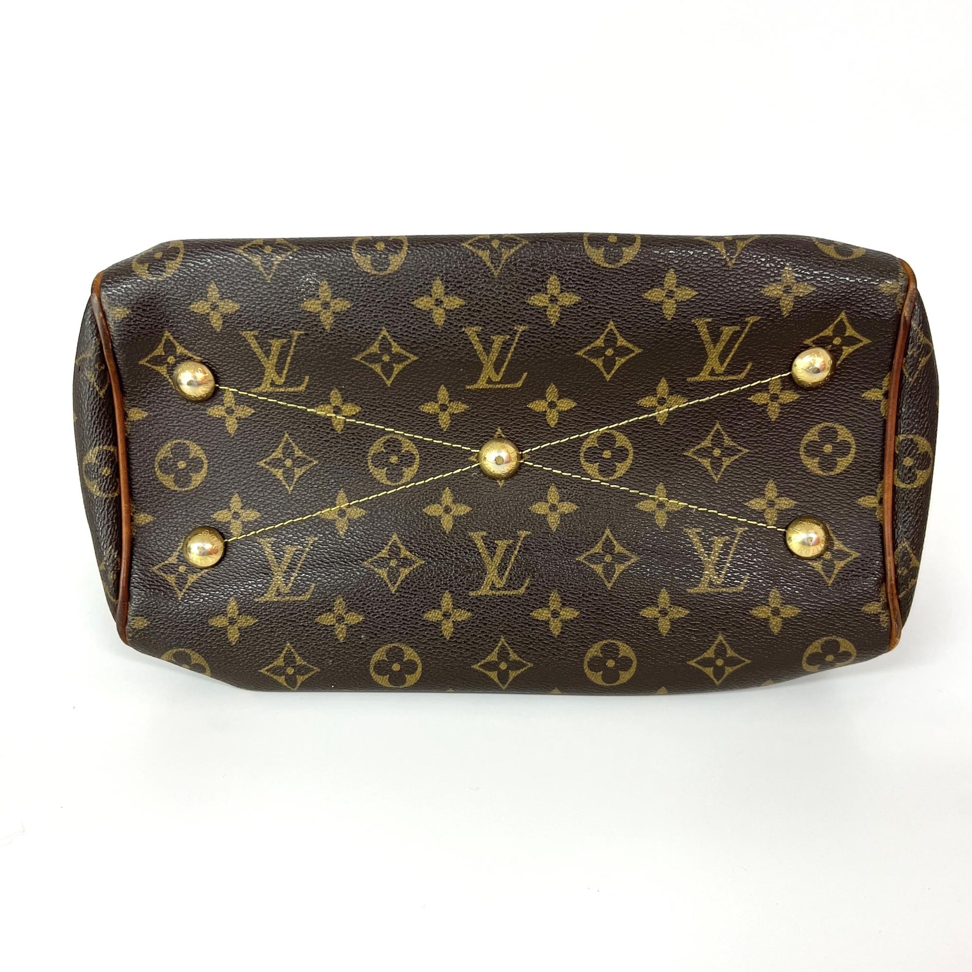 Louis Vuitton Tivoli Handbag Monogram Canvas, Brown, Canvas, Handbag
