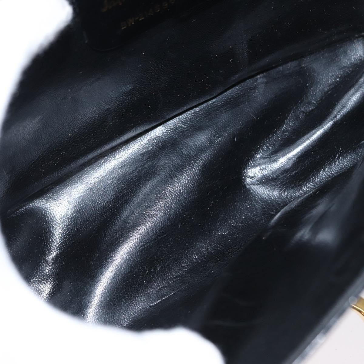 Salvatore Ferragamo Vintage Gancini Flap Leather, Black, Leather, Shoulder Bag